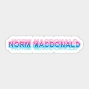 norm macdonald Sticker